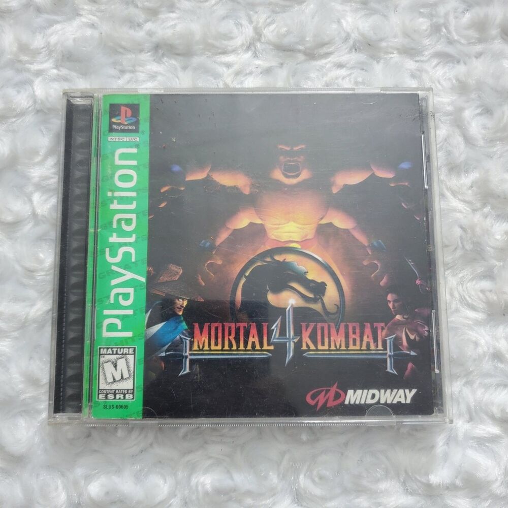 Mortal Kombat 4 Sony PlayStation 1 PS1 Greatest Hits Midway 1998 SLUS-00605 Disc